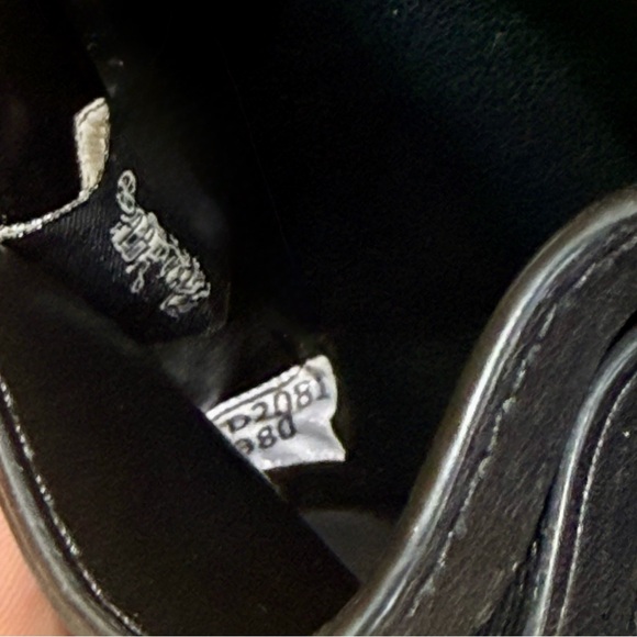 COACH Linear Quilting Card Case in Black Nappa Leather 2980 - Picture 10 of 10